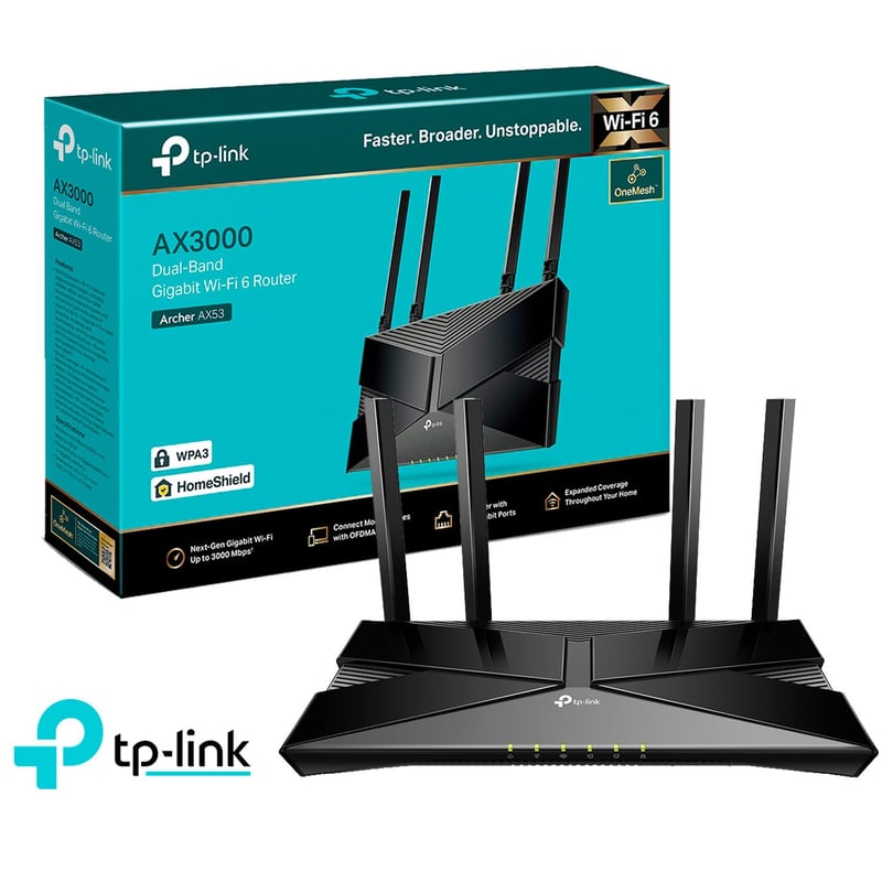 TP LINK - TP-Link Archer AX53 Wi-Fi 6 Router Dual Band AX3000