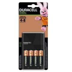 DURACELL - Cargador de Pilas + 4 Pilas AA de 2500 mAh Recargables