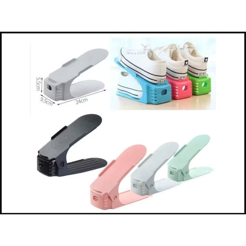 Juego De 4 Organizadores De Zapatos Spacyshoe - Ahorra 50% De Espacio, Antideslizante, Para Zapateros