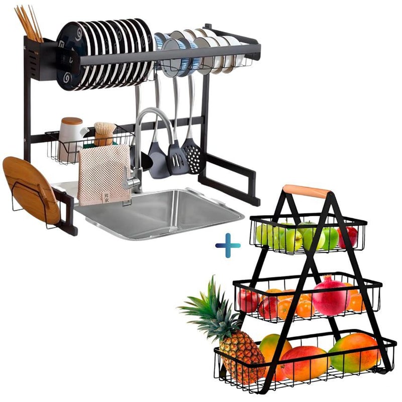 Organizador De Cocina Extensible Para El Fregadero - Estante De Acero Inoxidable, Ahorra Espacio