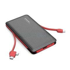 GENERICO - Powerbank 10000mah Batería Externa Carga Rápida NEGRO ROJO