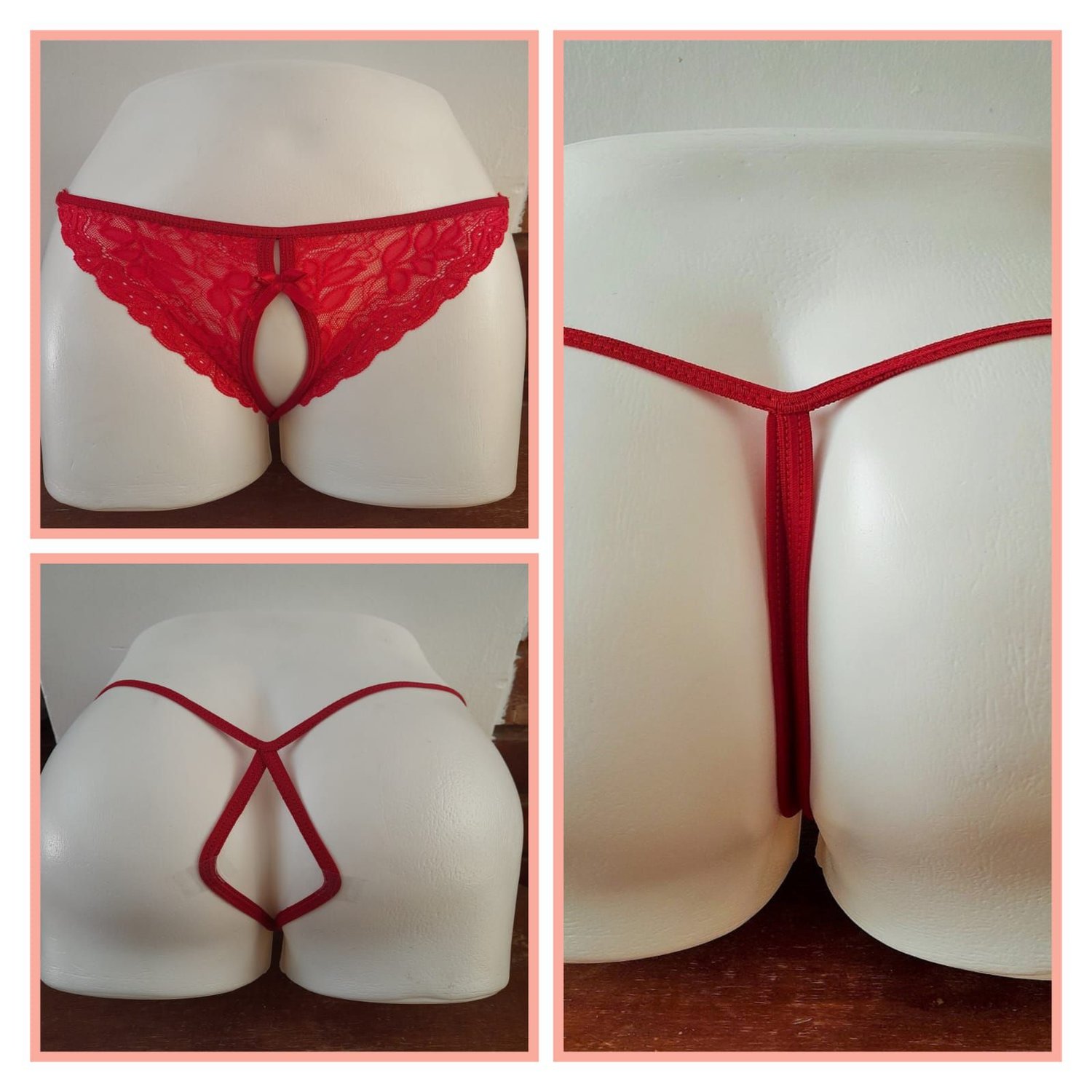 PANTY SEMI HILO SEXY DE ENCAJE Y ALGODON TALLA UNICA SIEMPRE LISTA GENERICO falabella