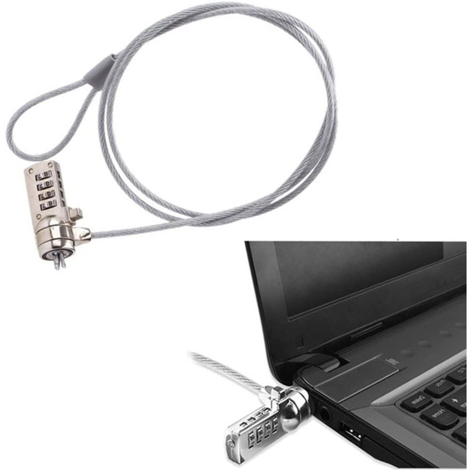 Cable de Seguridad Candado con Clave - Laptop Notebook GENERICO |  falabella.com
