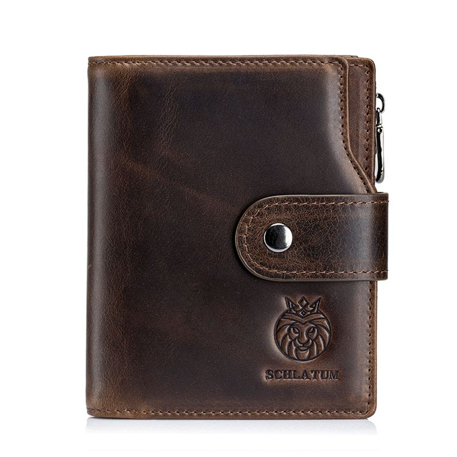 Billetera Hombre Cuero Genuino Schlatum SC8317 Marron SCHLATUM falabella