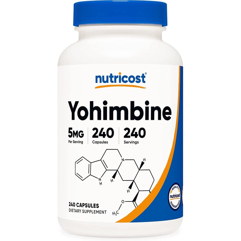 Yohimbine Yohimbina Yohimbe 240 capsulas NUTRICOST