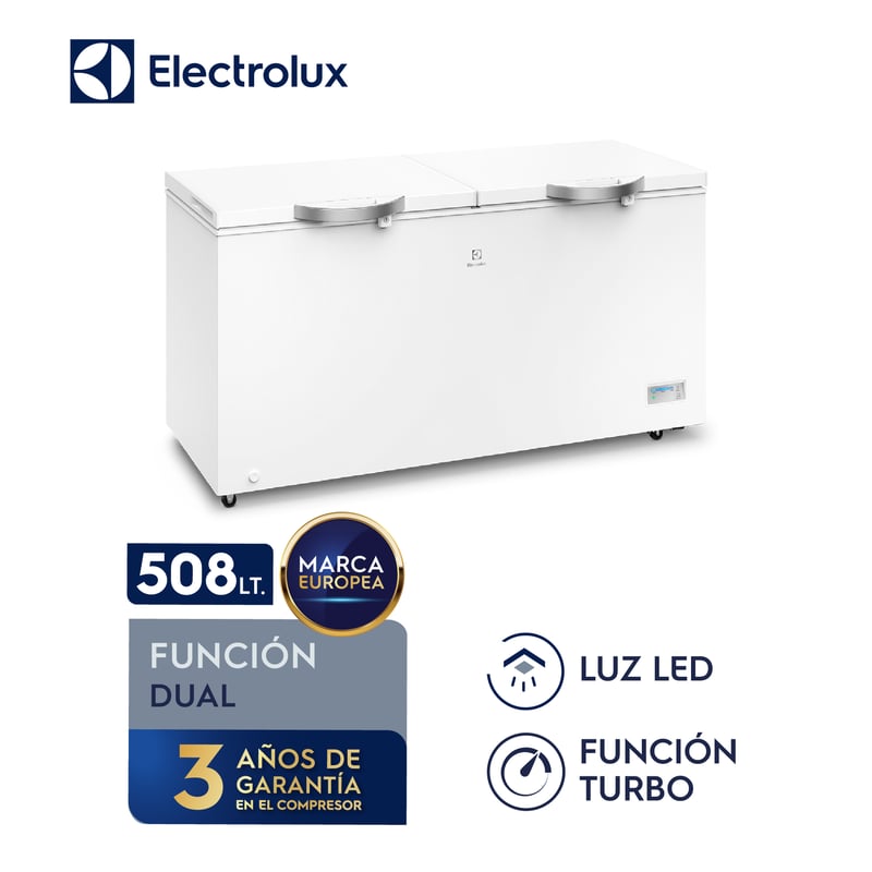 ELECTROLUX - Congelador Horizontal Electrolux 508L Frost Blanco EFC50W2HTW