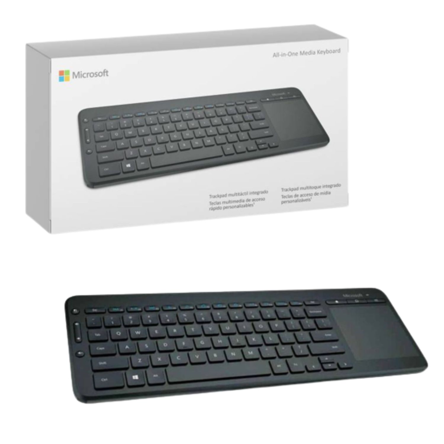 Teclado Inalambrico Microsoft All in one Media Receptor Usb MICROSOFT falabella