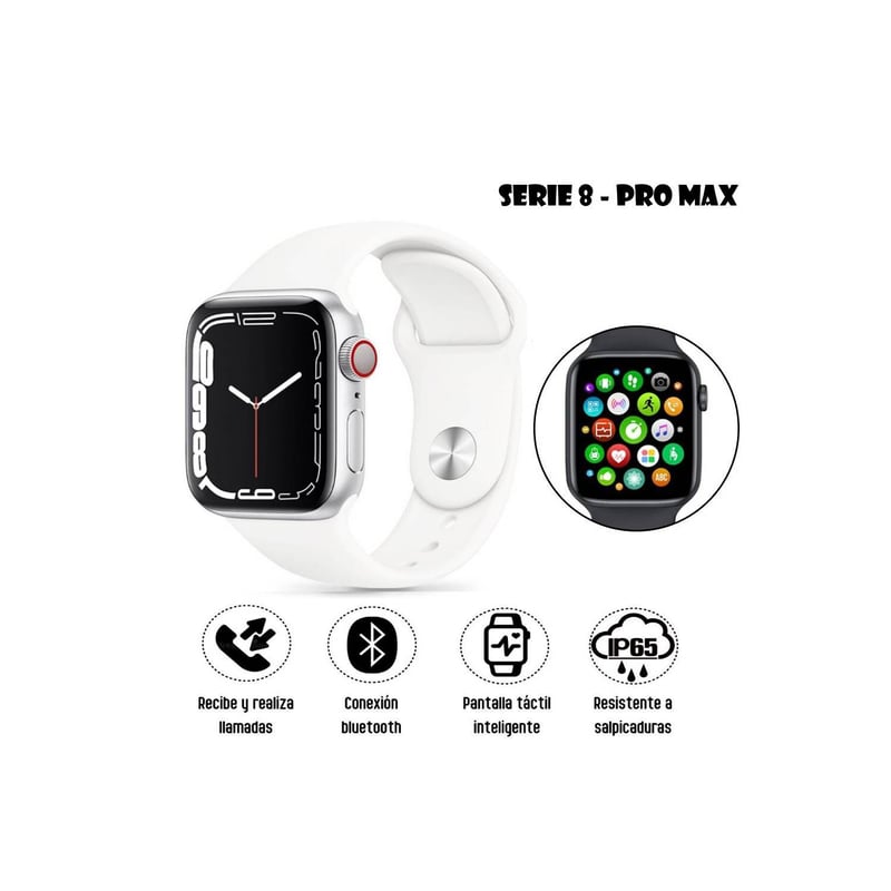 IMPORTADO MC - Smartwatch I8 Pro Max Serie 8 Blanco