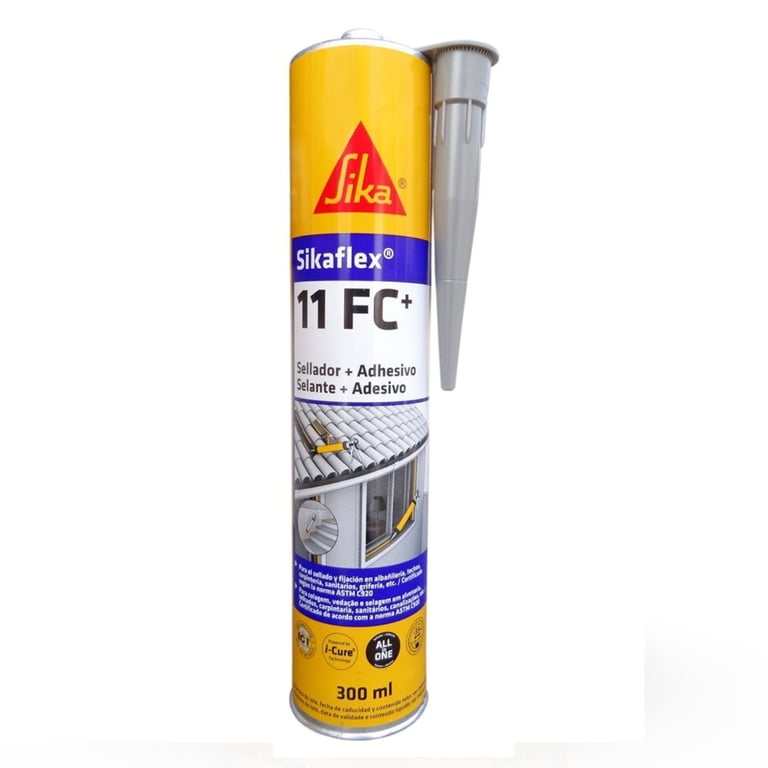 Adhesivo y Sellante elástico de juntas Sikaflex-11 FC Gris x 300ml SIKA ...