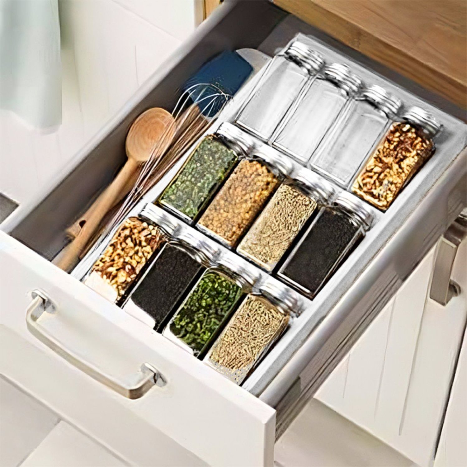 Organizador condimentos cajon Joie blanco