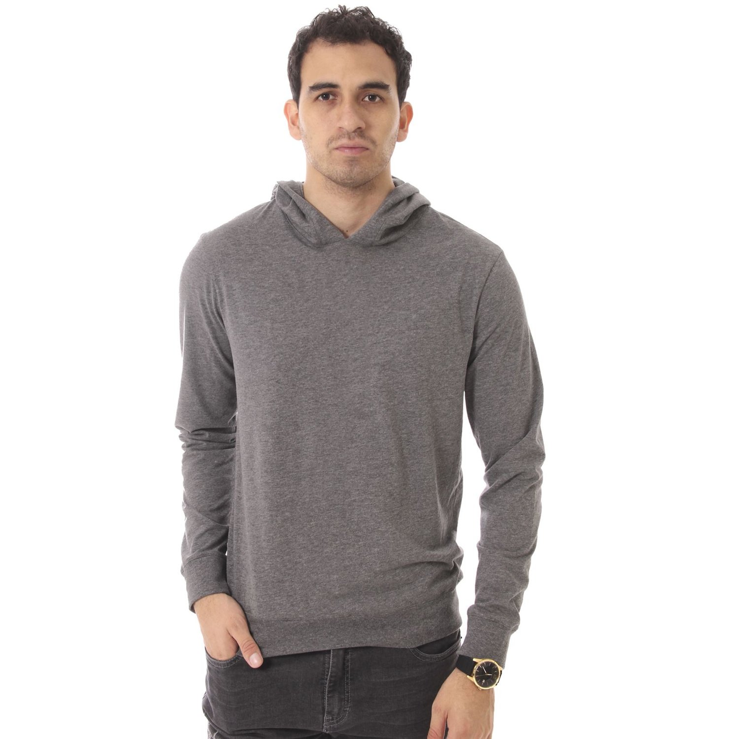 Capucha ligera manga larga para hombre
