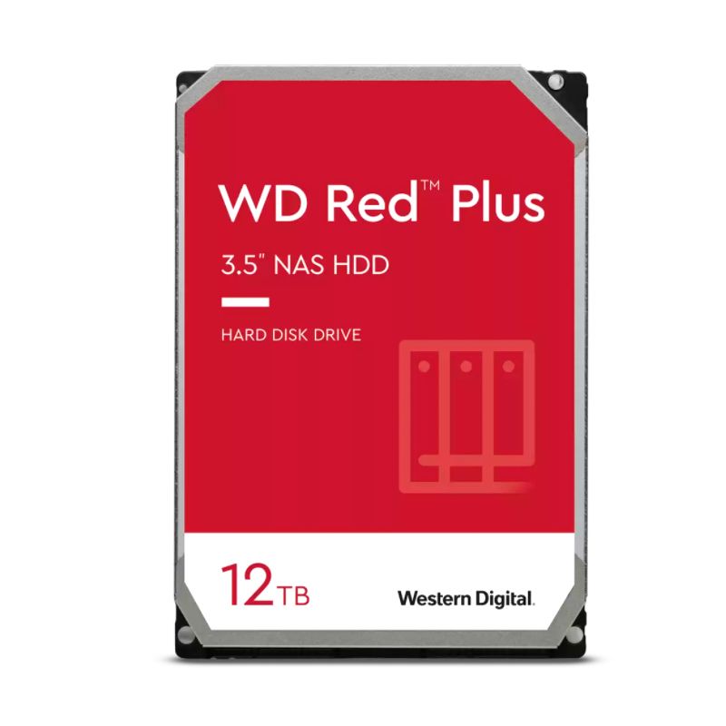 WESTERN DIGITAL - Disco duro Western Digital Red Plus, 12 TB, SATA 6.0 Gb/s
