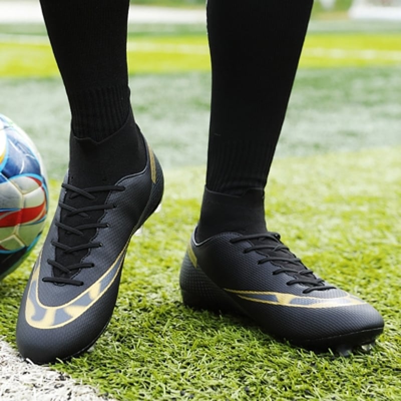 Zapatos de futbol turf hightop tf Zapatillas para hombre negro