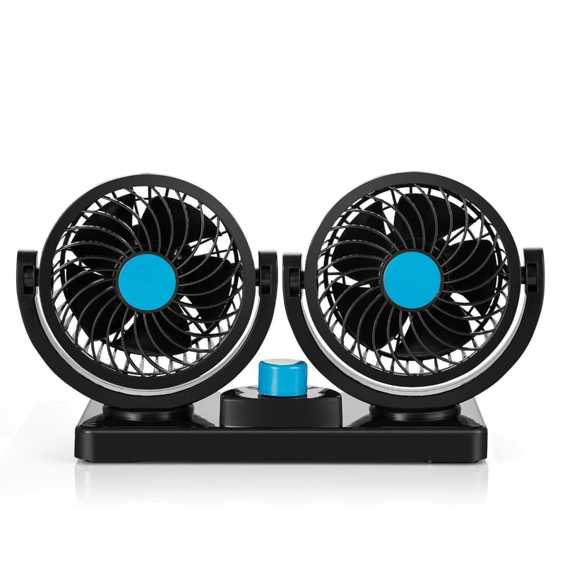 "Ventilador Doble Cabezal 360° para todo Auto Camioneta Coche"