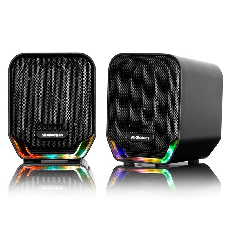 Parlantes gamer sound micronics - usb y plug 35mm led - feeling ...