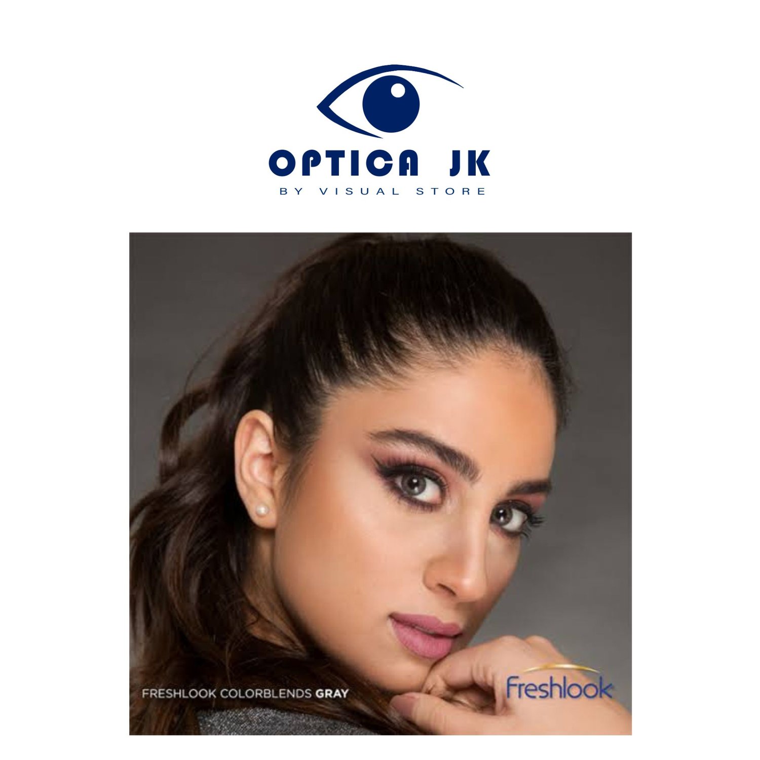 LENTES DE CONTACTO FRESHLOOK COLORBLENDS ORIGINAL COLOR GRAY GRIS GENERICO falabella