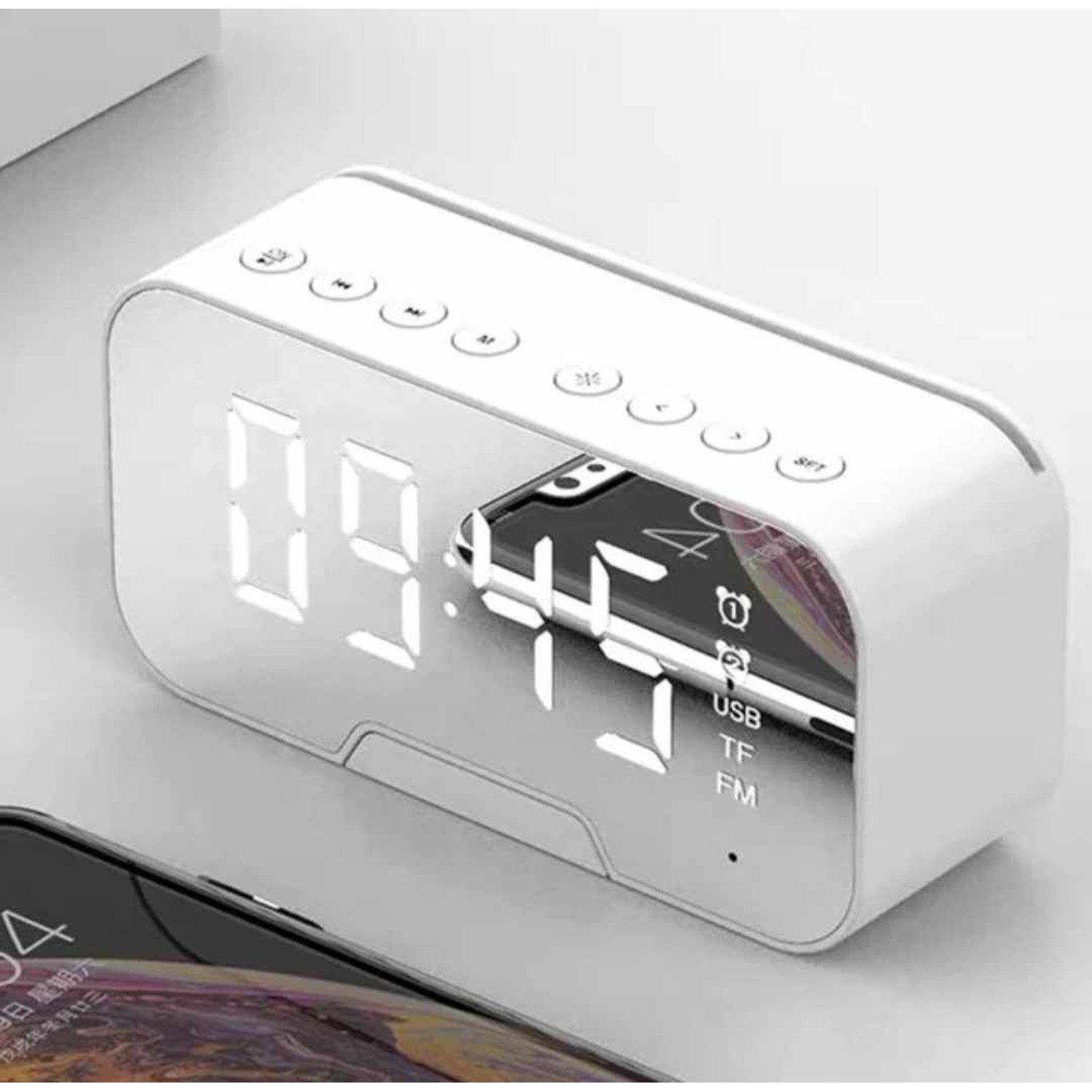 Radio reloj despertador recargable hotsell
