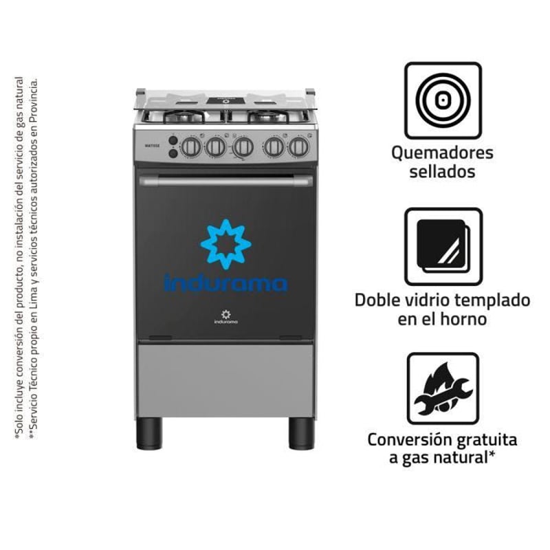 Cocina Gas Indurama MATISSE 20