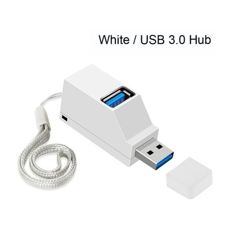 GENERICO - ADAPTADOR HUB USB 3.0 BLANCO