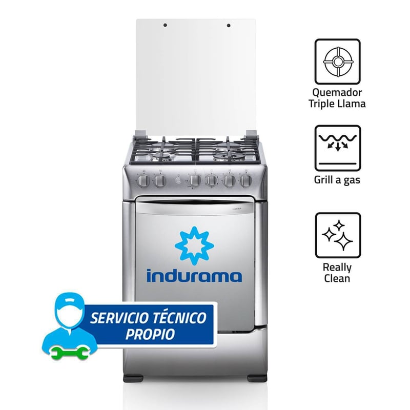 Cocina Indurama Florencia Zafiro 4 Hornillas Croma INDURAMA | falabella.com