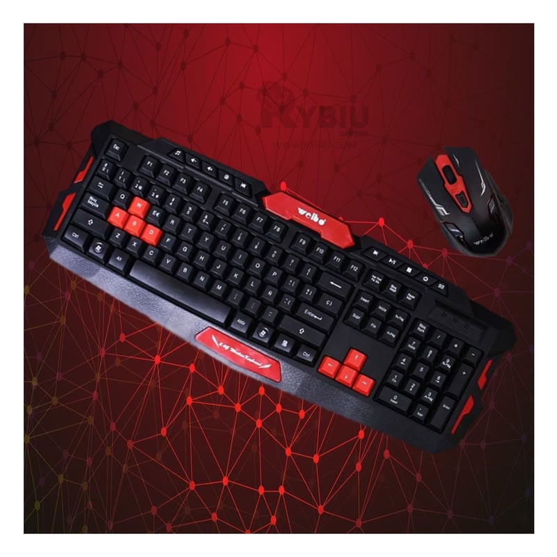 Pack Mouse con Teclado Gamer Inalambrico GENERICO falabella