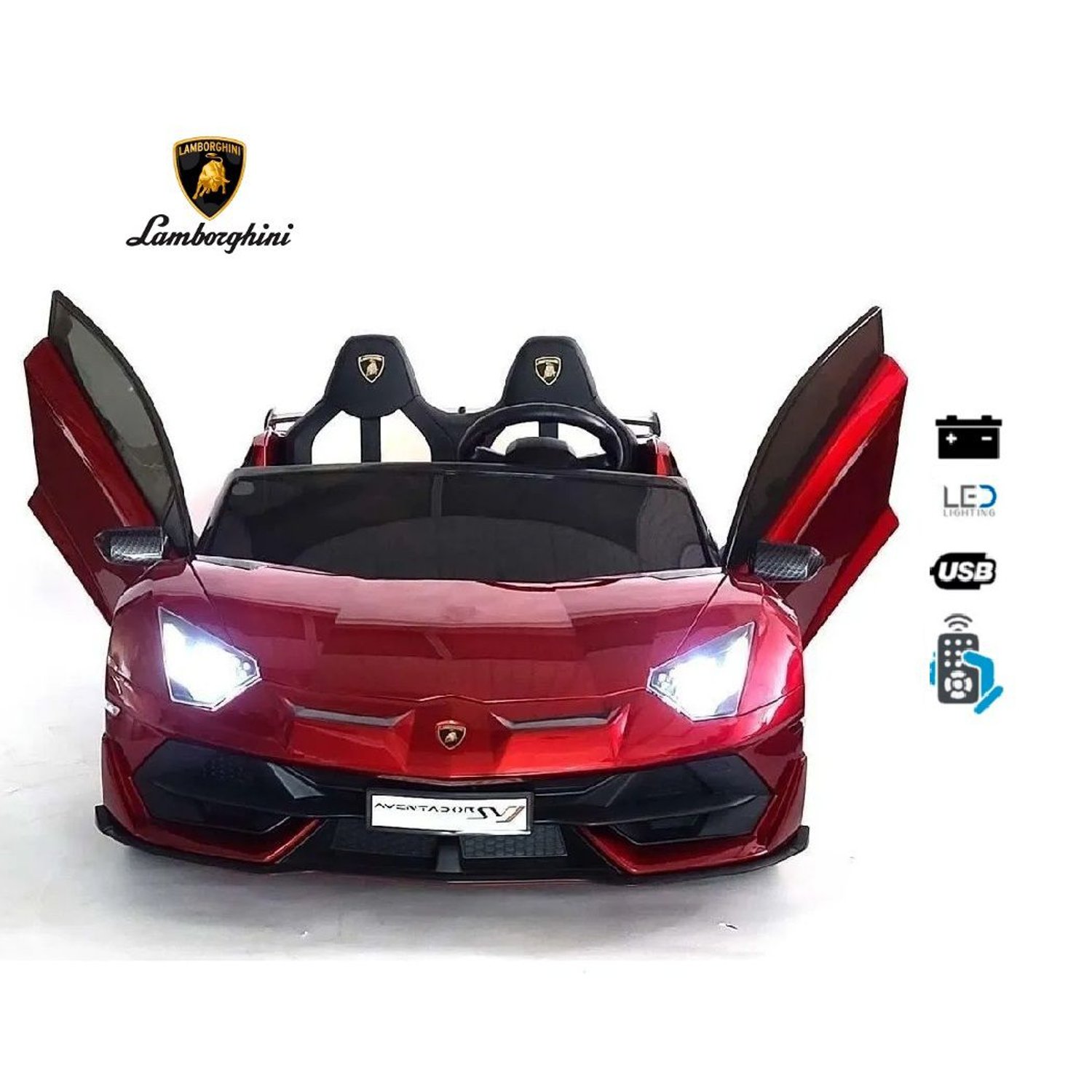 Auto a Bateria Lamborghini Aventador Licenciado Rojo LAMBORGHINI falabella