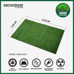 DECORPLAS - Grass Sintético Decograss Modelo Garden 20Mm Verde 200X400