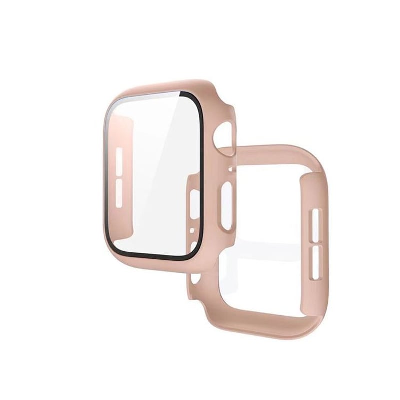 GENERICO - Case Bumper con Vidrio Incorporado para Apple Watch 49mm - Nude