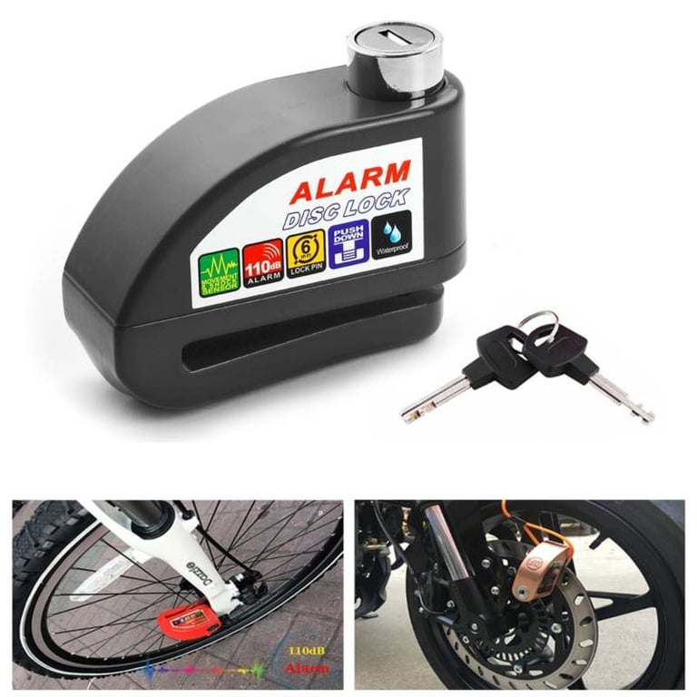 Antirrobo Moto Candado Con Alarma Para Motos Express Solutions