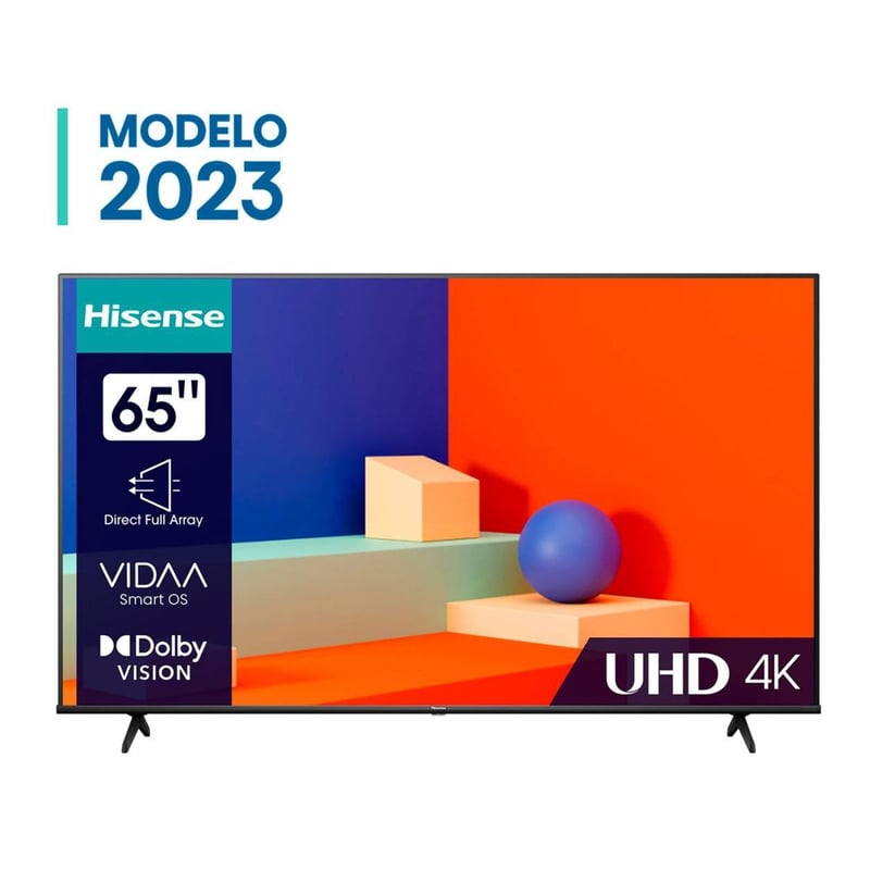 HISENSE - Televisor Hisense 65 65A6K Smart TV 4K UHD Vidaa