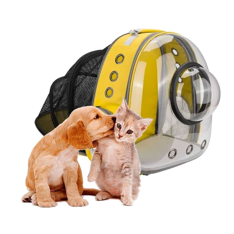 Bolso para Transportar Gatos de Color Amarillo Sodimac Peru