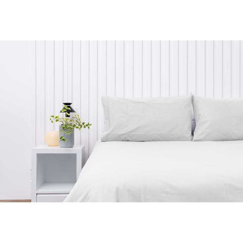 Almohada Prime Percal De 400 Hilos De Perfil Medio Juma, Color Blanco