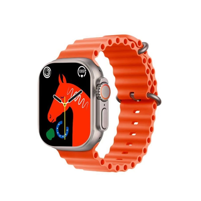 Smart Watch Ultra W8 Reloj Inteligente color anaranjado GENERICO falabella