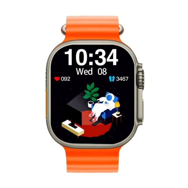 Smart Watch Ultra W8 Reloj Inteligente color anaranjado GENERICO falabella