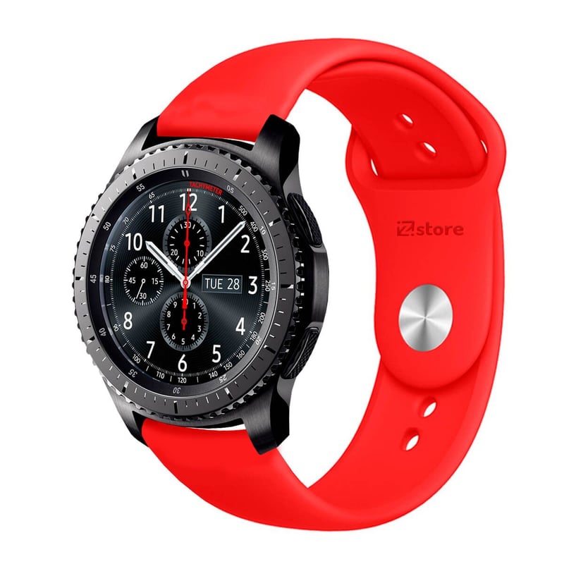Correa Compatible Con Samsung Galaxy Gear S3 Classic Rojo Broche 22mm GENERICO falabella