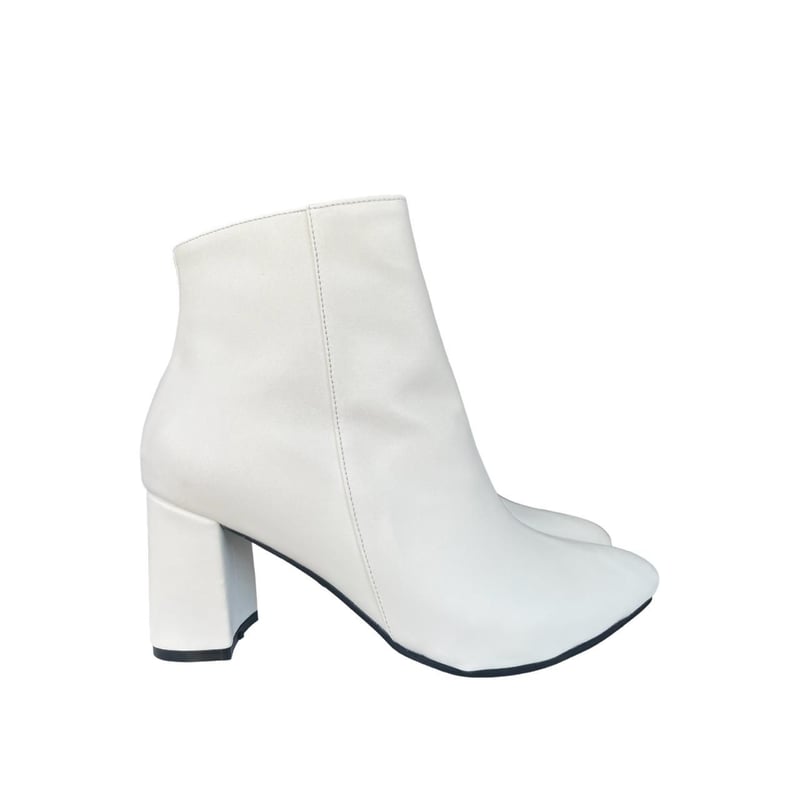 BOTINES BLANCOS TACO 7 CON PLATAFORMA DMELLSHOES GENERICO falabella