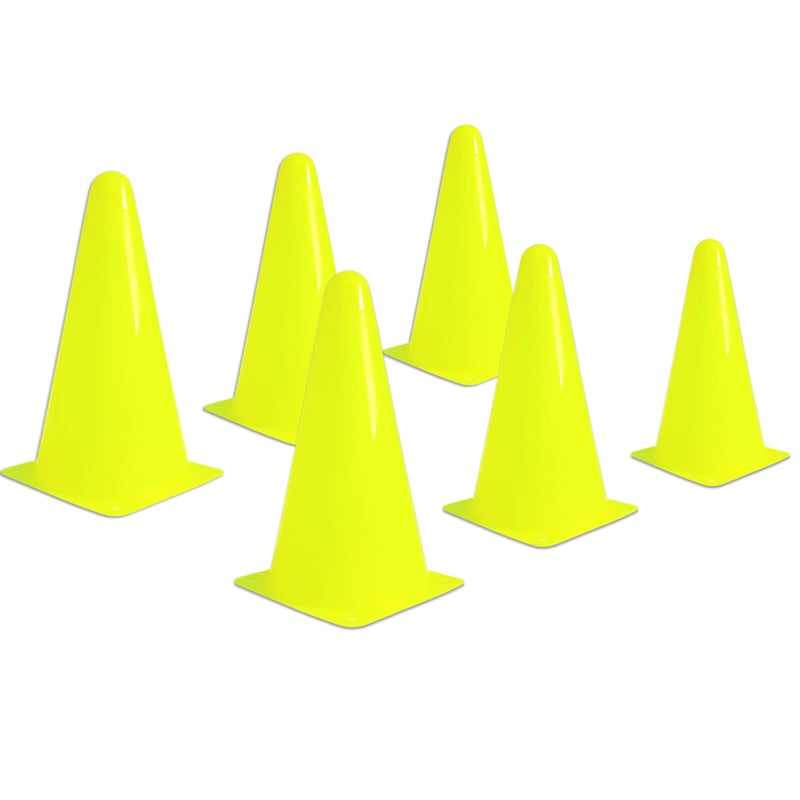 Pack 6 CONOS entrenamiento 25cm AMARILLO más porta conos GENERICO ...