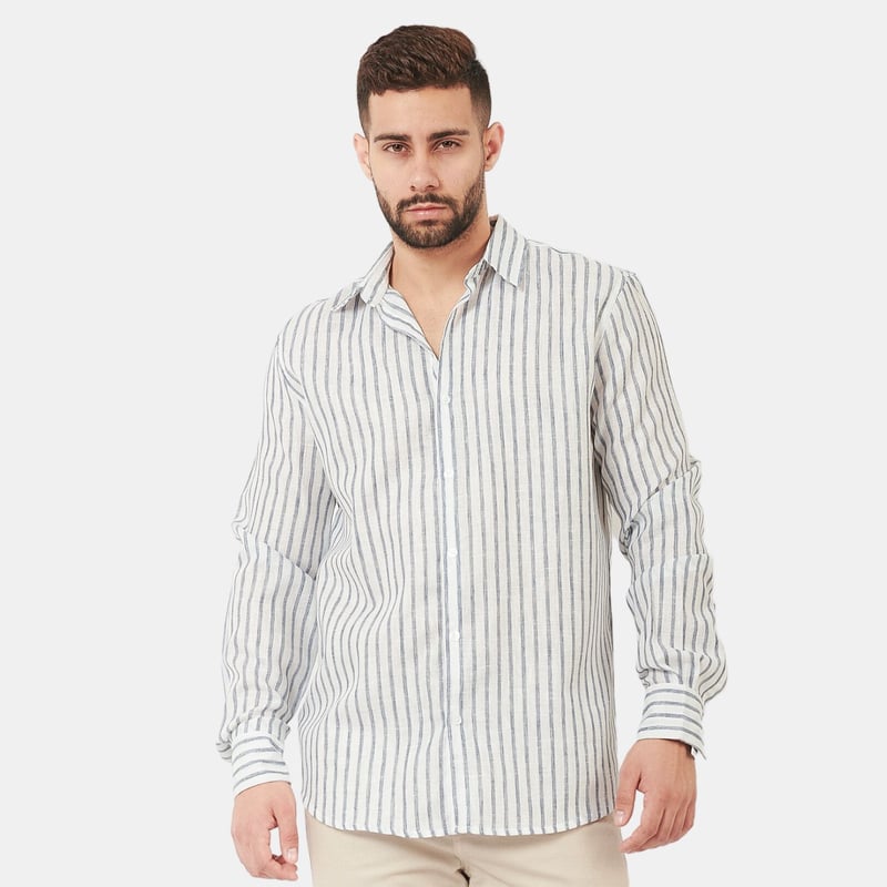 Camisa Manga Larga Hombre Rayas
