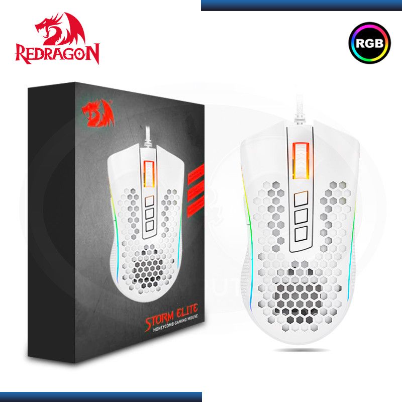 Mouse Redragon STORM ELITE M988W-RGB WHITE REDRAGON | falabella.com