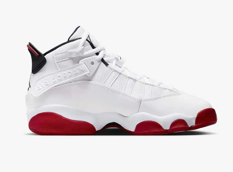 Zapatillas Urbanas Jordan 6 anillos Blanco rojo GS