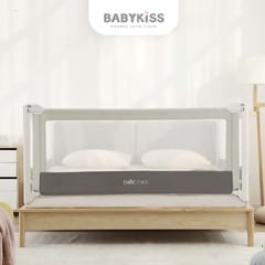 BABYKISS - BARANDA DE SEGURIDAD PARA CAMA BEBES Y NIÑOS 1.40 metros