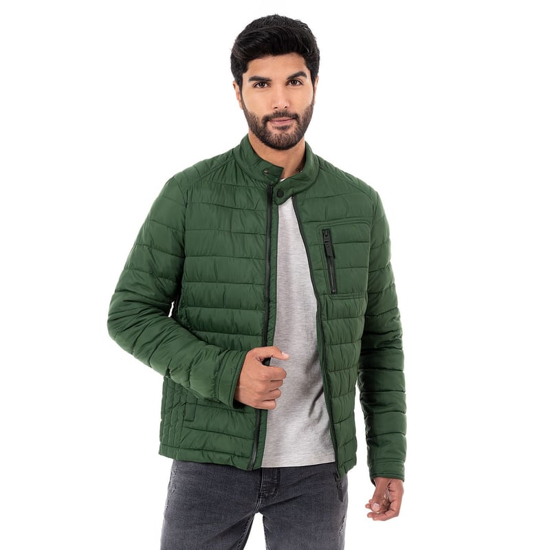 Casaca verde hombre shop