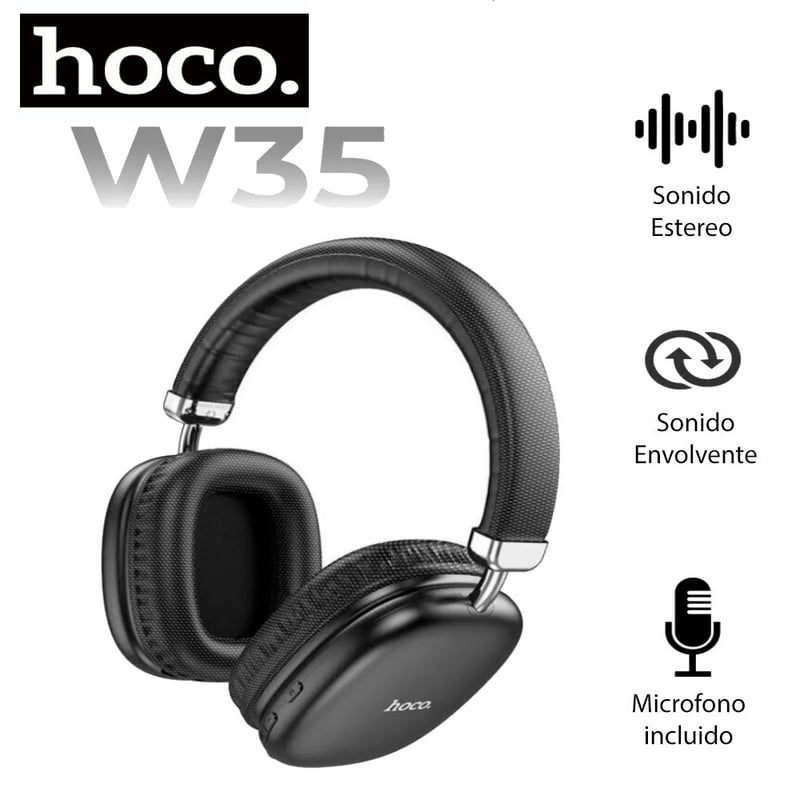 HOCO - Audifonos Hoco W35 Bluetooth inalámbricos Con Microfono Incluido