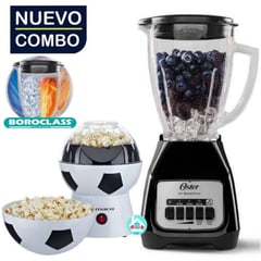 OSTER - Licuadora de 2Vel BLSTKAG-BPB Maquina Pop Corn