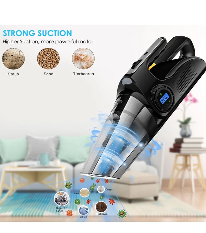 Aspiradora portátil de mano 4 en 1 para coche UNIVERSAL | falabella.com