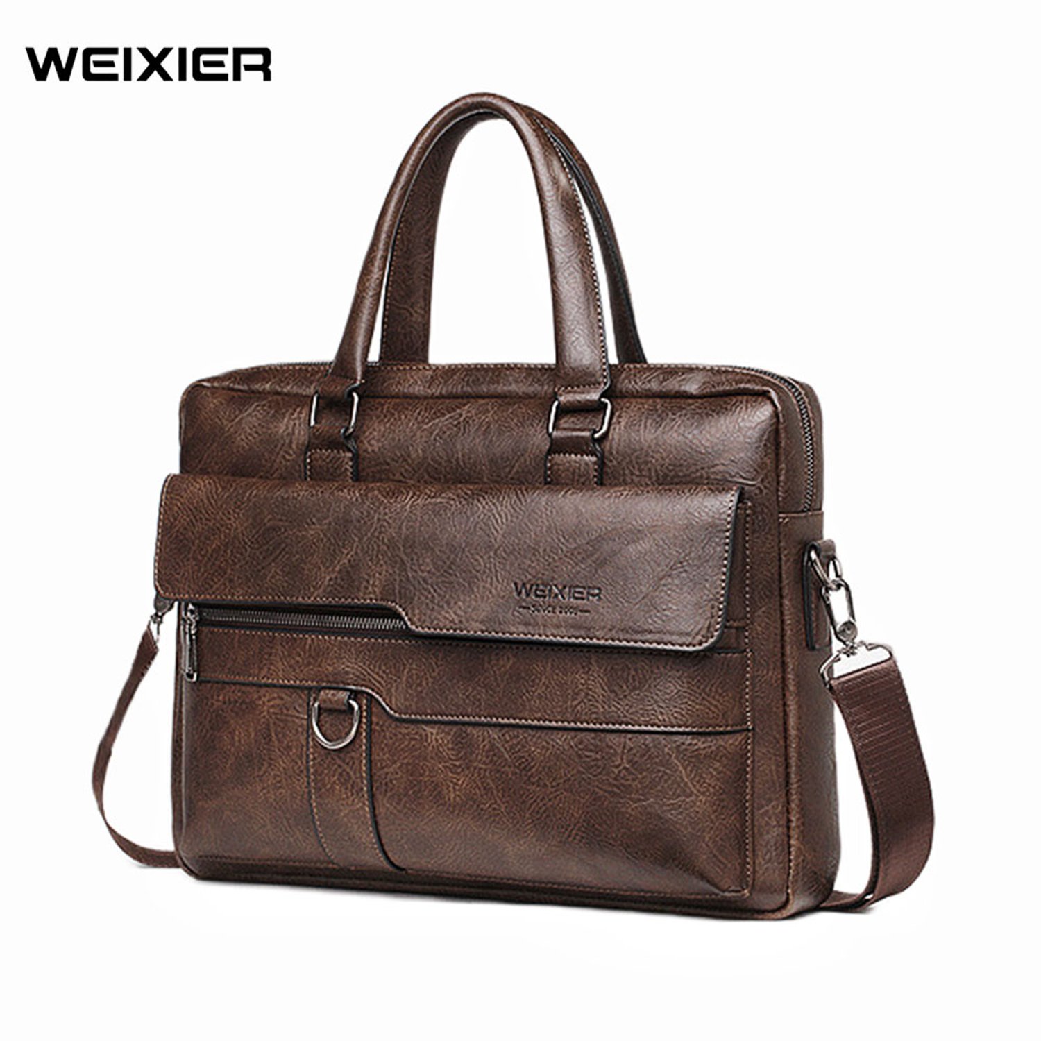 Maletines Ejecutivos Hombre Portafolio Weixier de Cuero para Trabajo GENERICO falabella