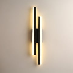 HOME NEAT - Lámpara de pared LED 16W 3 colores Para Salon Dormitorio Negro