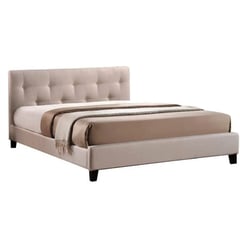 GENERICO - Cama Lineal 2 Plazas - Beige