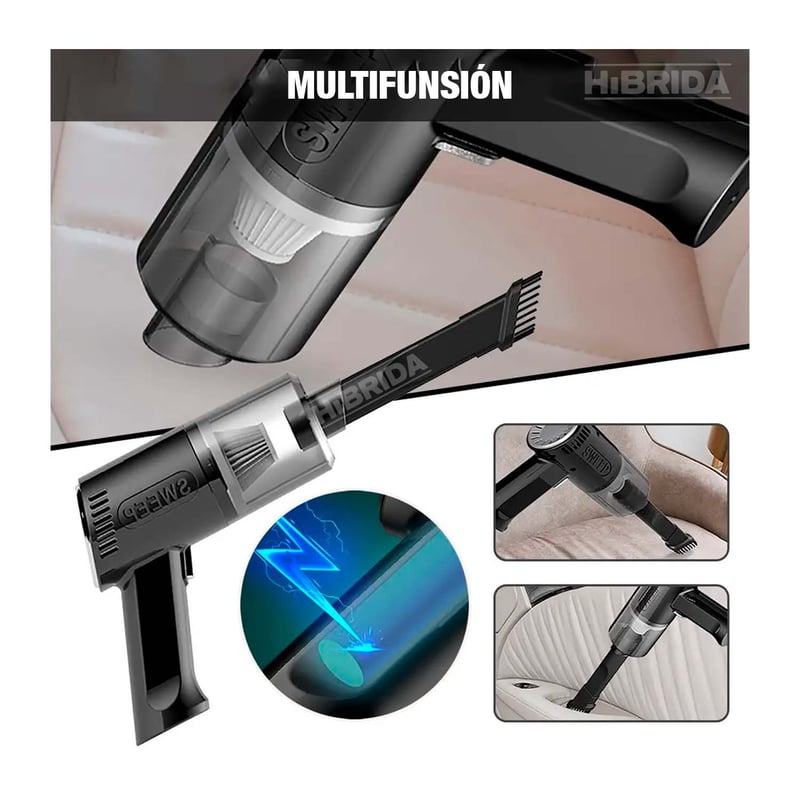 MINI ASPIRADORA PORTÁTIL RECARGABLE LIMPIA AUTOS - VACUUM-CLEANER GENERICO  | falabella.com