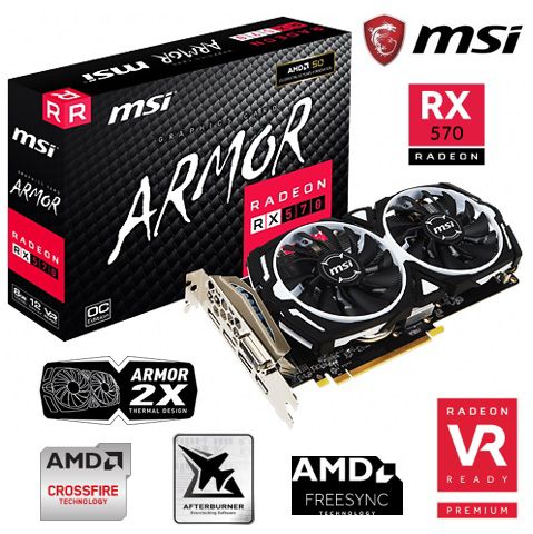 Msi rx 570 8gb shops características